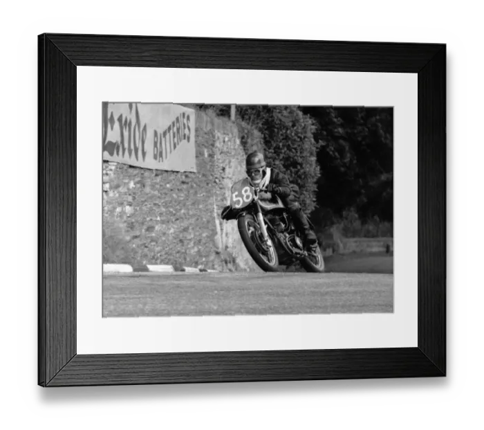 Framed Print : Ron Jerrard (AJS) 1955 Junior Manx Grand Prix Framed Print : Ron Jerrard (AJS) 1955 Junior Manx Grand Prix