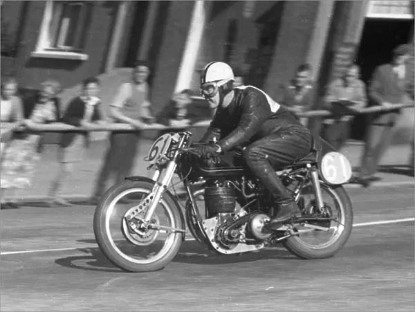 David Perry (AJS) 1957 Junior Manx Grand Prix