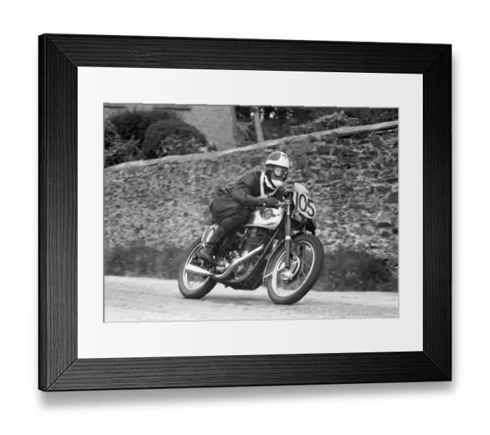 Framed Print : Colin Thurston (BSA) 1955 Senior Manx Grand Prix Framed Print : Colin Thurston (BSA) 1955 Senior Manx Grand Prix