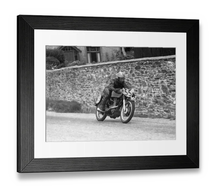 Framed Print : T H Phillipson (AJS) 1955 Senior Manx Grand Prix Framed Print : T H Phillipson (AJS) 1955 Senior Manx Grand Prix