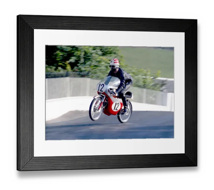 Framed Print : Dave Lock (Honda) 1968 50cc TT Framed Print : Dave Lock (Honda) 1968 50cc TT