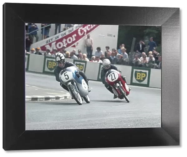 Tommy Robb (Suzuki) & Chris Walpole (Honda) 1967 50cc TT