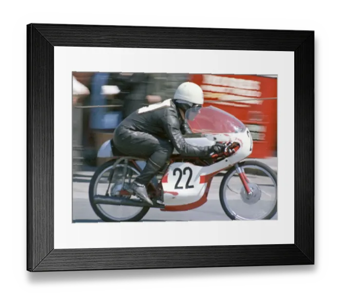 Framed Print : Stan Lawley (Honda) 1968 50cc TT Framed Print : Stan Lawley (Honda) 1968 50cc TT