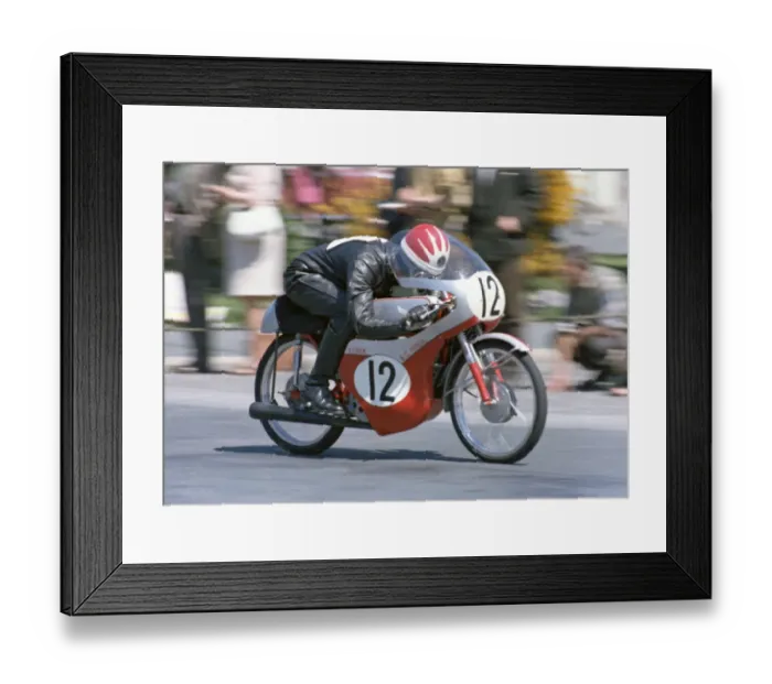 Framed Print : Dave Lock (Honda) 1968 50cc TT Framed Print : Dave Lock (Honda) 1968 50cc TT