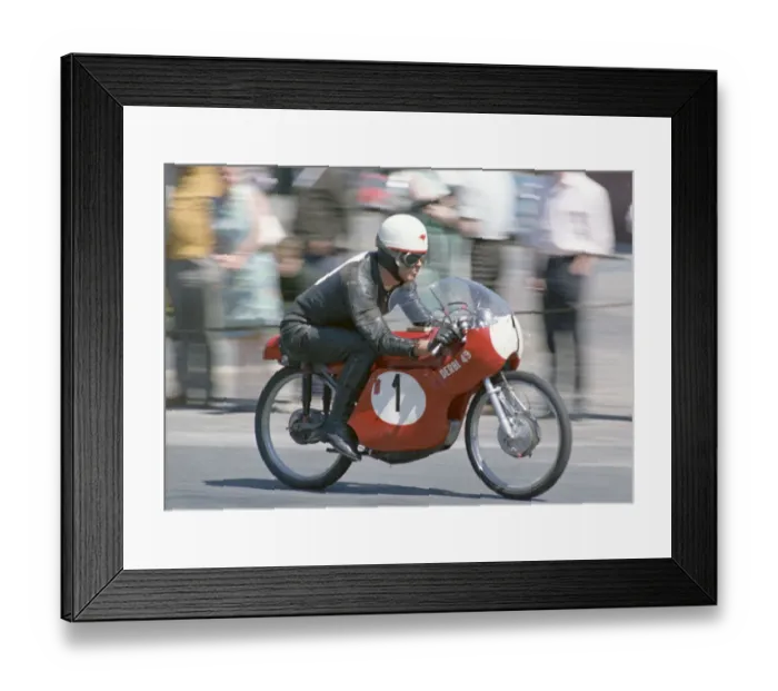 Framed Print : Barry Smith (Derbi) 1968 50cc TT Framed Print : Barry Smith (Derbi) 1968 50cc TT