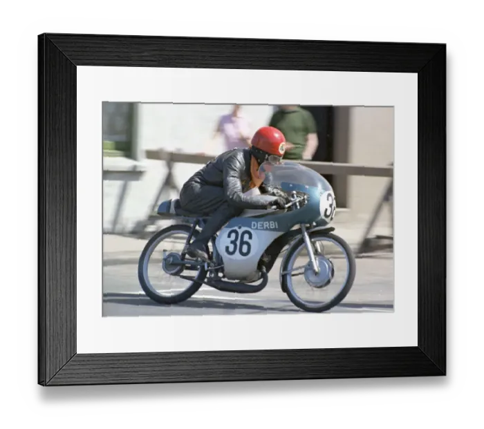 Framed Print : Luke Lawlor (Derbi) 1968 50cc TT Framed Print : Luke Lawlor (Derbi) 1968 50cc TT