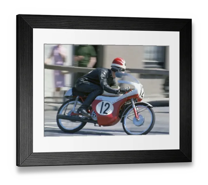 Framed Print : Dave Lock (Honda) 1968 50cc TT Framed Print : Dave Lock (Honda) 1968 50cc TT