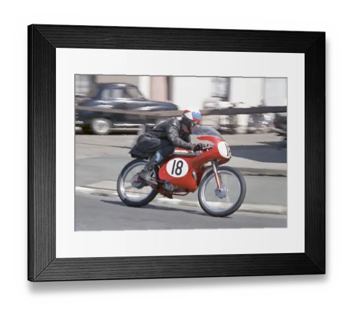 Framed Print : Rodney Gooch (Ducati) 1968 50cc TT Framed Print : Rodney Gooch (Ducati) 1968 50cc TT