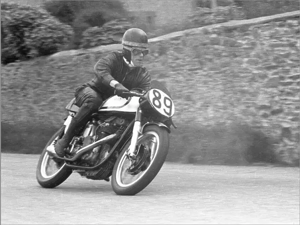 Brian Purslow (Norton) 1957 Junior TT