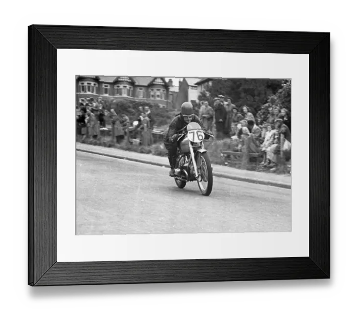 Framed Print : Lennox Broughton (Douglas) 1950 Junior Clubman TT