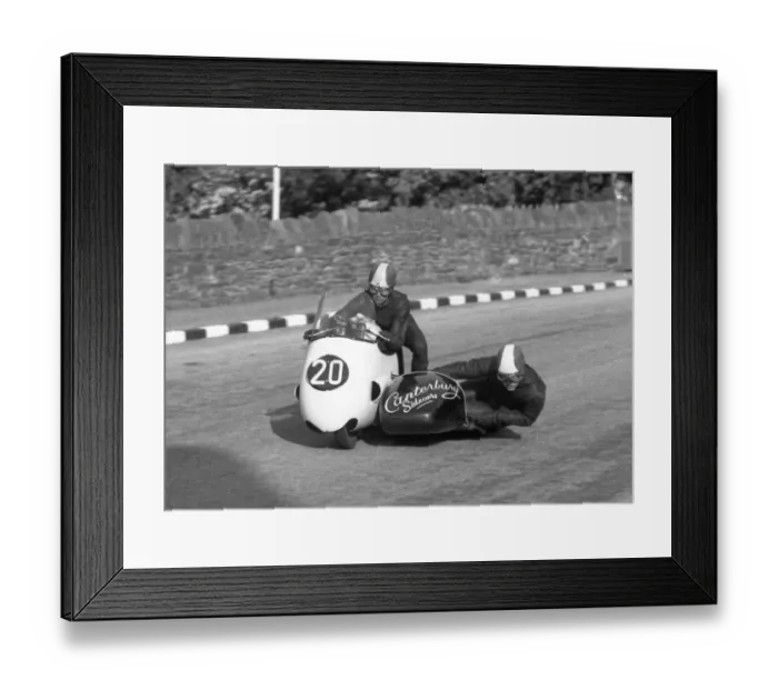 Framed Print : Pat Millard & George Spence (Norton) 1960 Sidecar TT Framed Print : Pat Millard & George Spence (Norton) 1960 Sidecar TT