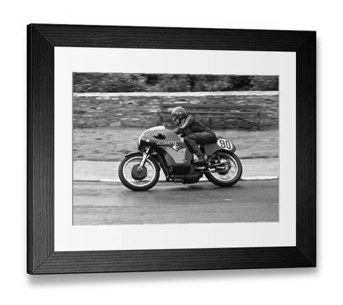 Framed Print : Bill Swallow (Velocette) 1975 Senior Manx Grand Prix Framed Print : Bill Swallow (Velocette) 1975 Senior Manx Grand Prix