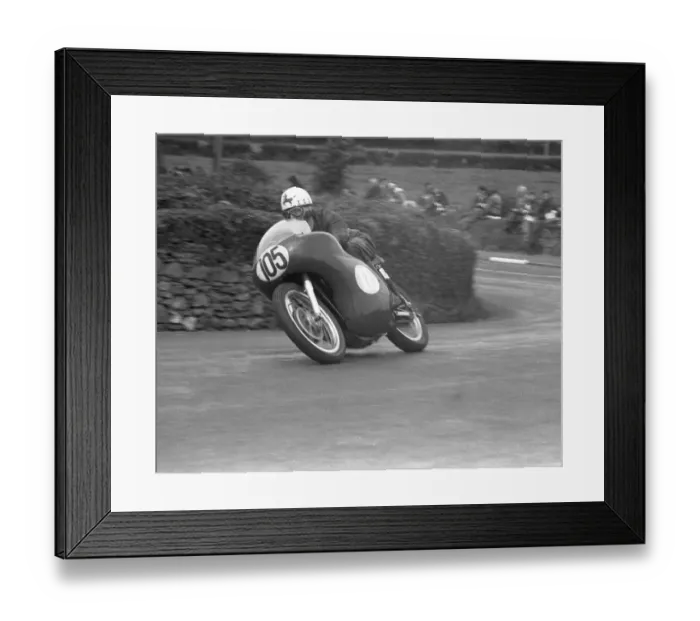Framed Print : Noel Stephenson (Norton) 1963 Junior Manx Grand Prix Framed Print : Noel Stephenson (Norton) 1963 Junior Manx Grand Prix