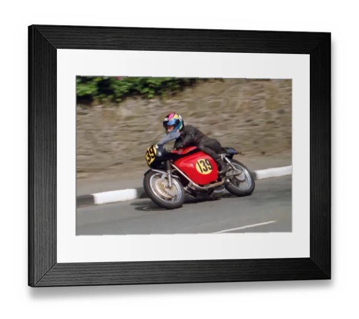 Framed Print : Fred Walton (Velocette Metisse) 1996 Classic Parade