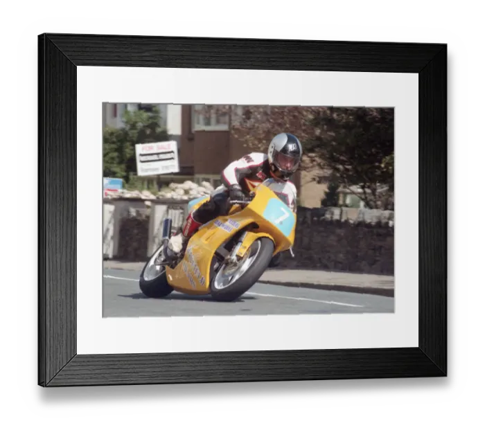Framed Print : Mick Robinson (Honda) 1996 Junior Manx Grand Prix Framed Print : Mick Robinson (Honda) 1996 Junior Manx Grand Prix