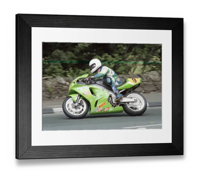 Framed Print : Paul Dedman (Kawasaki) 1996 Senior Manx Grand Prix Framed Print : Paul Dedman (Kawasaki) 1996 Senior Manx Grand Prix