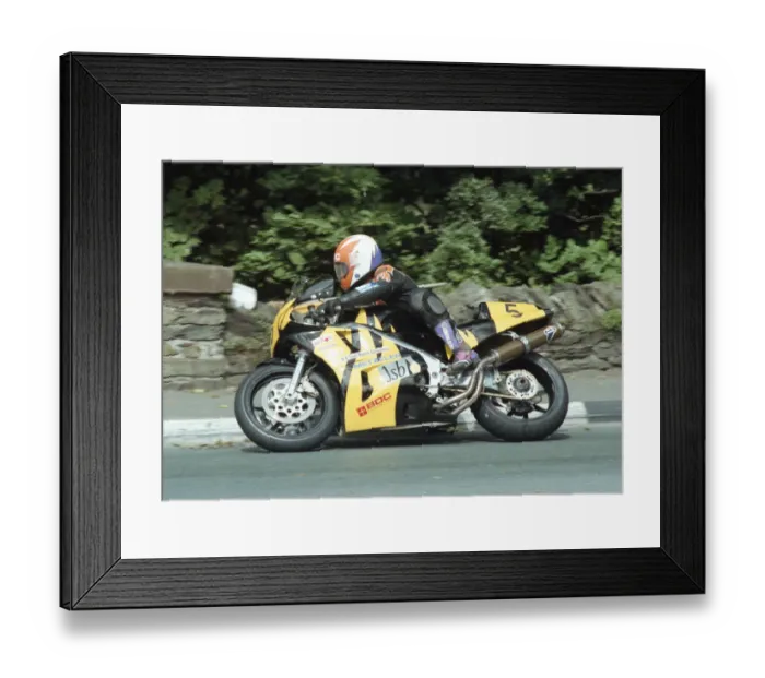 Framed Print : Roy Richardson (Honda) 1996 Senior Manx Grand Prix Framed Print : Roy Richardson (Honda) 1996 Senior Manx Grand Prix