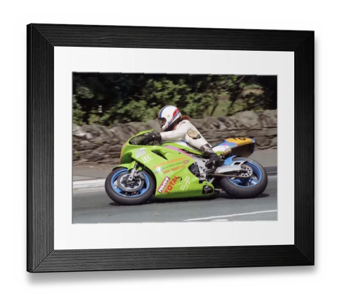 Framed Print : Chris Bray (CAM Kawasaki) 1996 Senior Manx Grand Prix Framed Print : Chris Bray (CAM Kawasaki) 1996 Senior Manx Grand Prix