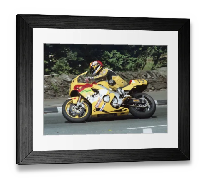 Framed Print : Chris Lewis (Yamaha) 1996 Senior Manx Grand Prix Framed Print : Chris Lewis (Yamaha) 1996 Senior Manx Grand Prix