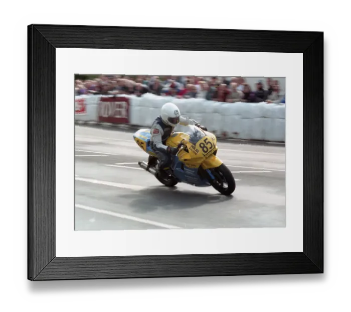 Framed Print : Liam McAleer (Crossan Honda) 1996 Senior Manx Grand Prix Framed Print : Liam McAleer (Crossan Honda) 1996 Senior Manx Grand Prix