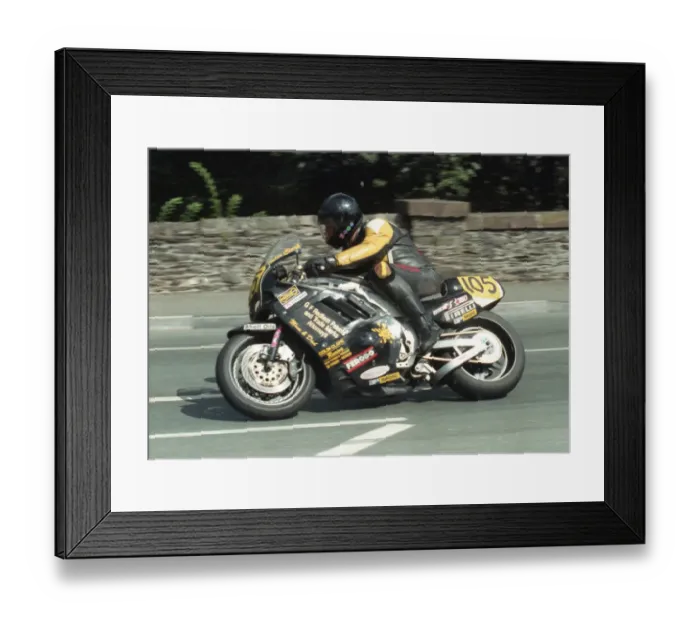 Framed Print : Colin Clark (Suzuki) 1996 Senior Manx Grand Prix Framed Print : Colin Clark (Suzuki) 1996 Senior Manx Grand Prix