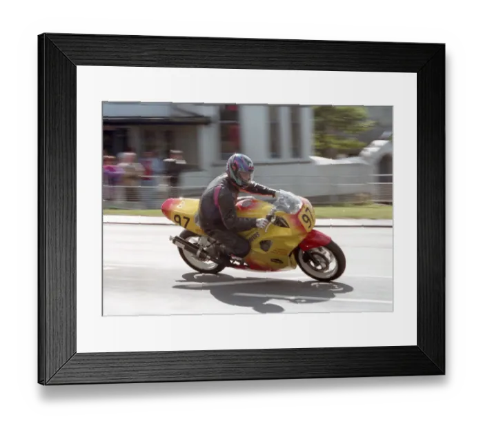 Framed Print : Carl Hildige (Honda) 1996 Senior Manx Grand Prix Framed Print : Carl Hildige (Honda) 1996 Senior Manx Grand Prix