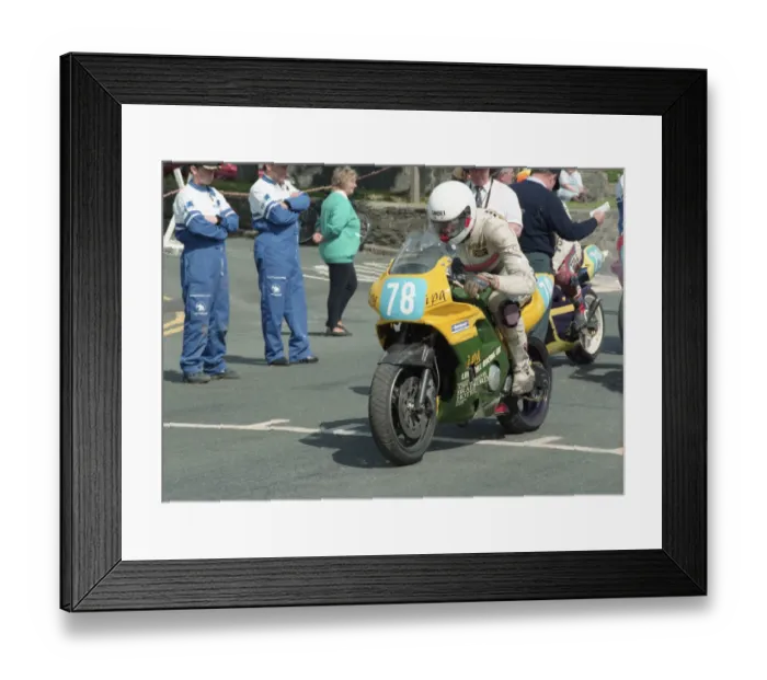 Framed Print : Mike Blake (Yamaha) 1996 Junior Manx Grand Prix Framed Print : Mike Blake (Yamaha) 1996 Junior Manx Grand Prix