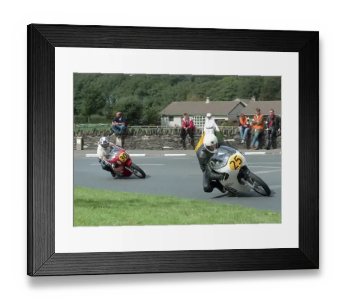 Framed Print : Graeme Rhodes (Seeley) & Graham Wilson (Craven G50) 1996 Senior Classic Manx Grand Prix Framed Print : Graeme Rhodes (Seeley) & Graham Wilson (Craven G50) 1996 Senior Classic Manx Grand Prix