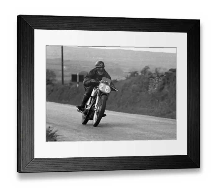 Framed Print : Jack Slater (AJS) 1951 Junior TT Framed Print : Jack Slater (AJS) 1951 Junior TT