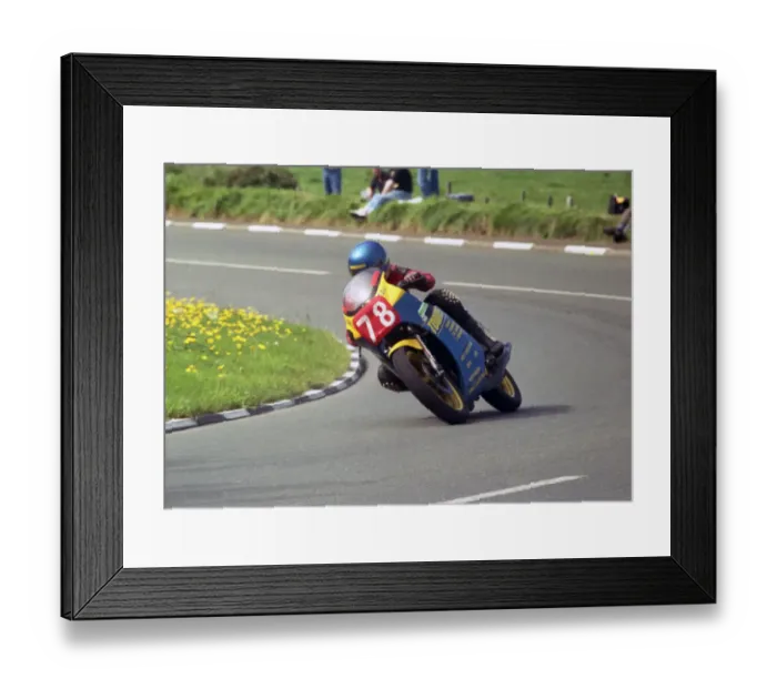 Framed Print : Lee Finney (Yamaha) 1987 Newcomers Manx Grand Prix Framed Print : Lee Finney (Yamaha) 1987 Newcomers Manx Grand Prix