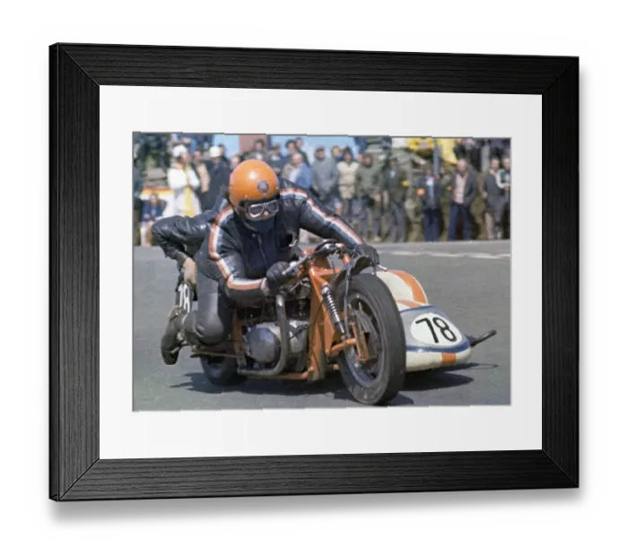 Framed Print : Howard Langham & D Johnson (BSA) 1972 500 Sidecar TT Framed Print : Howard Langham & D Johnson (BSA) 1972 500 Sidecar TT