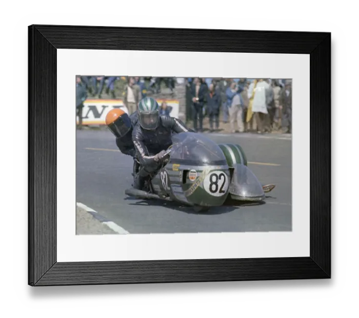 Framed Print : Dave Houghton & D L Walton (UBCS Triumph) 1972 500 Sidecar TT Framed Print : Dave Houghton & D L Walton (UBCS Triumph) 1972 500 Sidecar TT