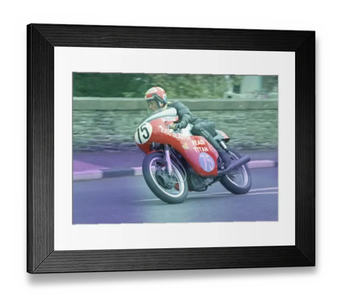 Framed Print : Eric Glasper (Read Titan Honda) 1972 Junior Manx Grand Prix Framed Print : Eric Glasper (Read Titan Honda) 1972 Junior Manx Grand Prix