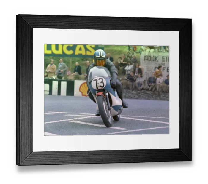 Framed Print : Chris Burton (Yamaha) 1972 Junior Manx Grand Prix Framed Print : Chris Burton (Yamaha) 1972 Junior Manx Grand Prix