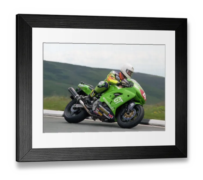 Framed Print : Simon Beck (Kawasaki) 1998 Production TT Framed Print : Simon Beck (Kawasaki) 1998 Production TT