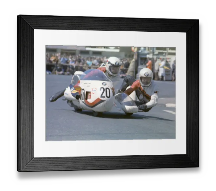 Framed Print : Michel Vanneste & Serge Vanneste (BMW) 1973 500 Sidecar TT Framed Print : Michel Vanneste & Serge Vanneste (BMW) 1973 500 Sidecar TT