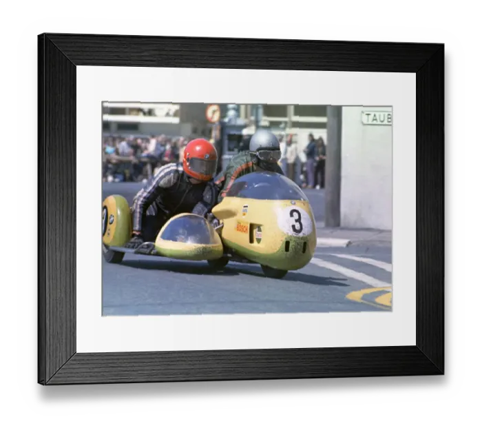 Framed Print : Richard Wegener & Derek Jacobson (BMW) 1973 500 Sidecar TT Framed Print : Richard Wegener & Derek Jacobson (BMW) 1973 500 Sidecar TT