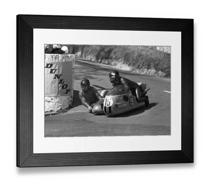 Framed Print : Rolf Steinhausen & Karl Scheurer (Konig) at Governors Bridge: 1973 500 Sidecar TT Framed Print : Rolf Steinhausen & Karl Scheurer (Konig) at Governors Bridge: 1973 500 Sidecar TT