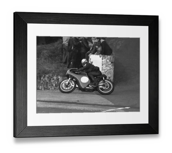 Framed Print : Vin Duckett (AJS) 1966 Junior TT Framed Print : Vin Duckett (AJS) 1966 Junior TT