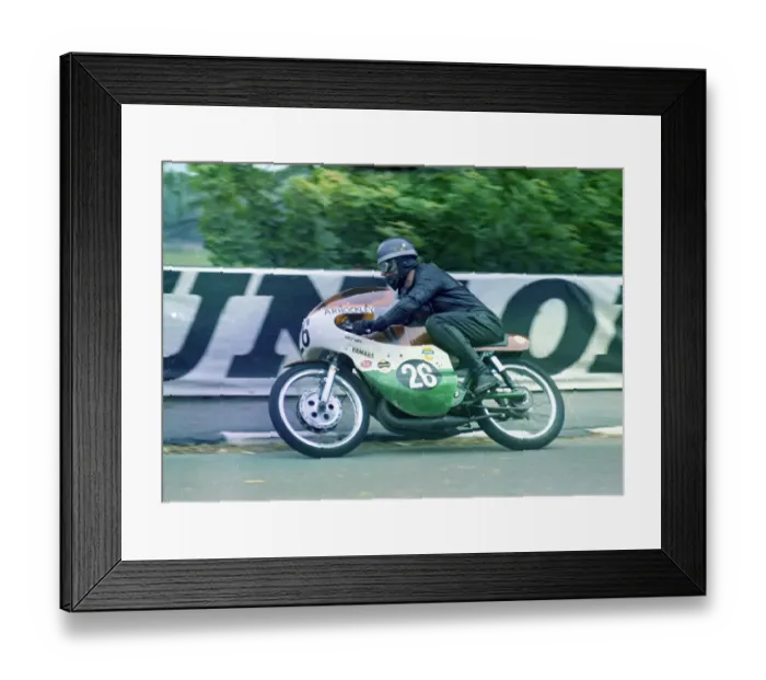 Framed Print : Austin Hockley (Yamaha) 1971 Ultra Lightweight TT Framed Print : Austin Hockley (Yamaha) 1971 Ultra Lightweight TT