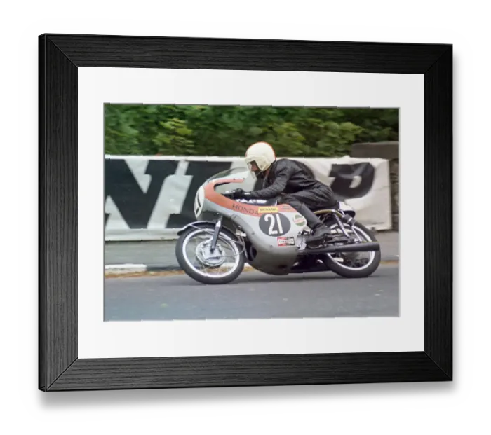 Framed Print : Nev Watts (Honda) 1971 Ultra Lightweight TT Framed Print : Nev Watts (Honda) 1971 Ultra Lightweight TT