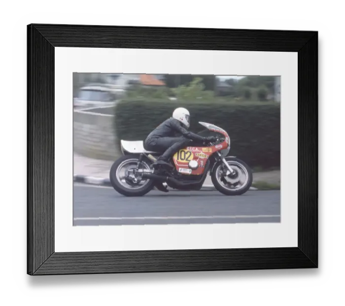 Framed Print : Brett Gaites (Egli Honda) 1978 Senior Manx Grand Prix Framed Print : Brett Gaites (Egli Honda) 1978 Senior Manx Grand Prix