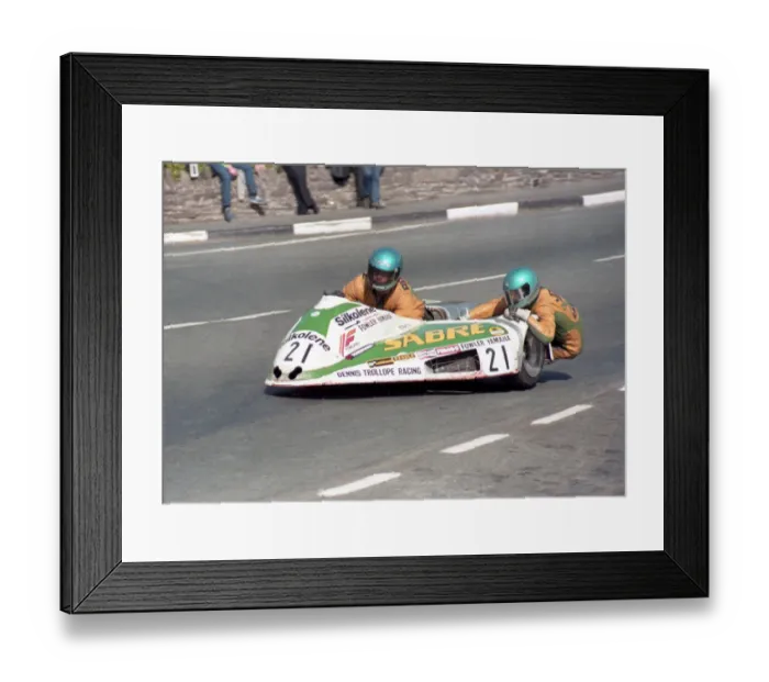 Framed Print : Barry Brindley & Chris Jones (Sabre) 1984 Sidecar TT Framed Print : Barry Brindley & Chris Jones (Sabre) 1984 Sidecar TT