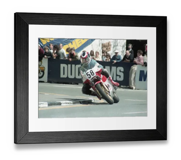 Framed Print : Rainer Vossen (Ducati) 1984 Formula One TT Framed Print : Rainer Vossen (Ducati) 1984 Formula One TT