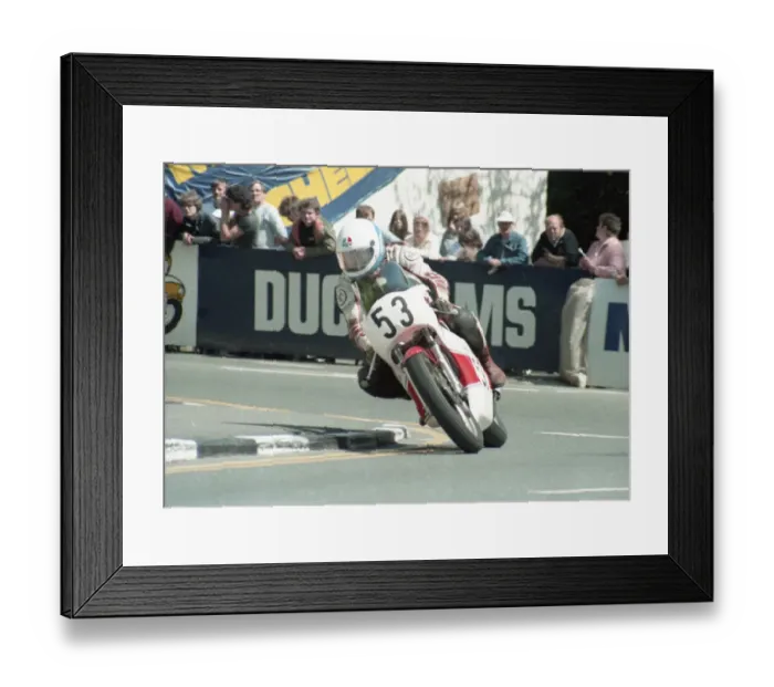Framed Print : Rob Brew (Yamaha) 1984 Formula One TT Framed Print : Rob Brew (Yamaha) 1984 Formula One TT