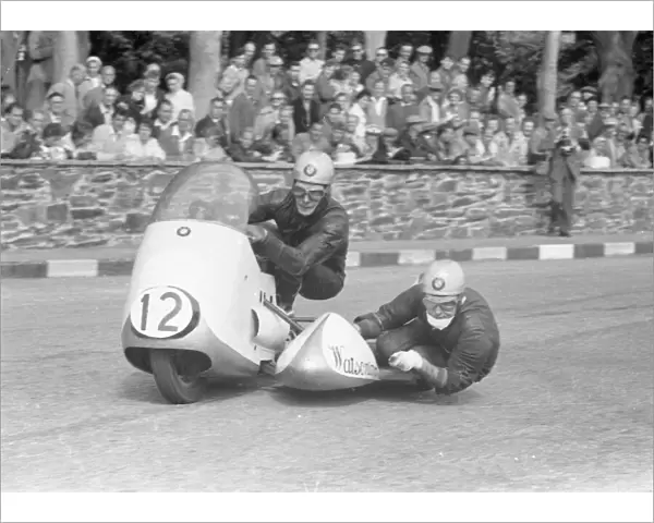 Pip Harris & Ray Campbell (BMW) 1959 Sidecar TT