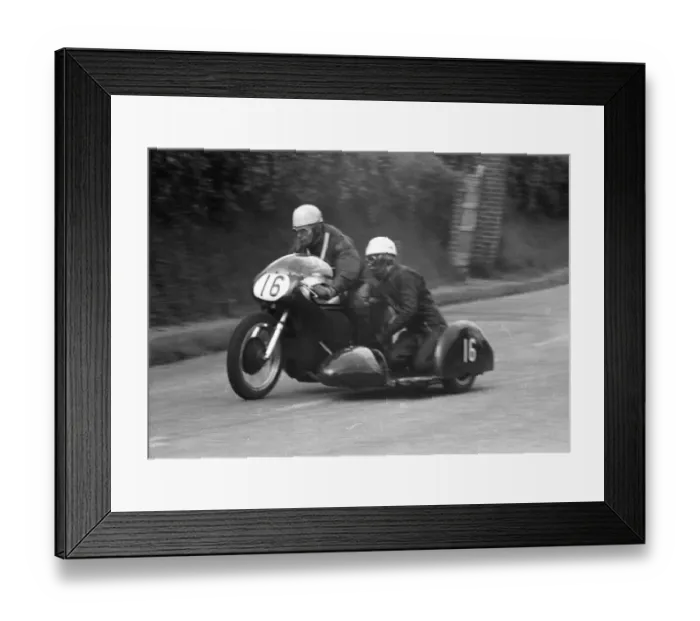 Framed Print : Peter Woollett & P F Campbell (Norton) 1960 Sidecar TT Framed Print : Peter Woollett & P F Campbell (Norton) 1960 Sidecar TT