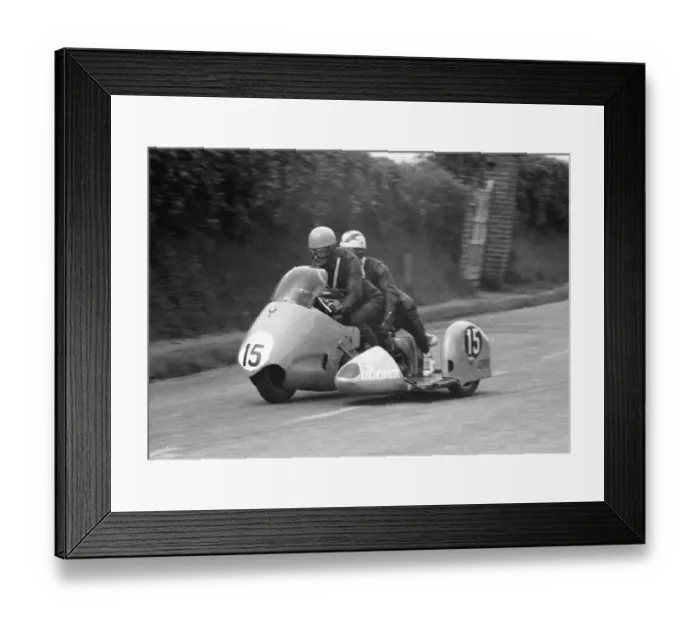 Framed Print : Bill Beevers & John Chisnall (BMW) 1960 Sidecar TT Framed Print : Bill Beevers & John Chisnall (BMW) 1960 Sidecar TT