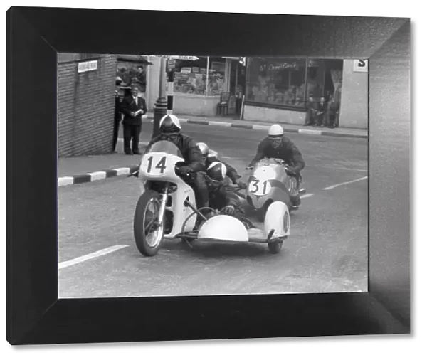 Eric Walker & Jim Billington (WRB Triumph) and Helmut Fath &