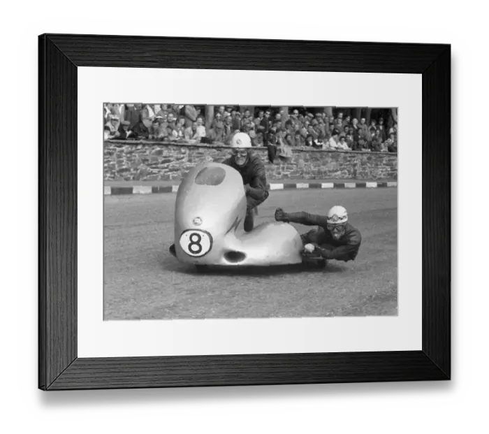 Framed Print : Jackie Beeton & Eddie Bulgin (Norton) 1959 Sidecar TT Framed Print : Jackie Beeton & Eddie Bulgin (Norton) 1959 Sidecar TT
